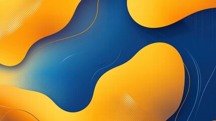 Fototapeta premium abstract blue and orange liquid shapes background