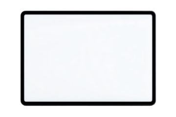 Blank whiteboard background png with transparent edges for creative use in designs