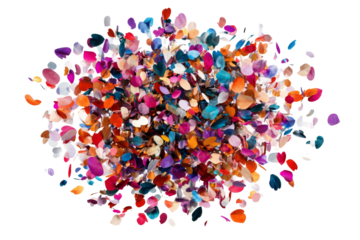 Colorful petal explosion abstract background png transparent design artistic environment vibrant viewpoint