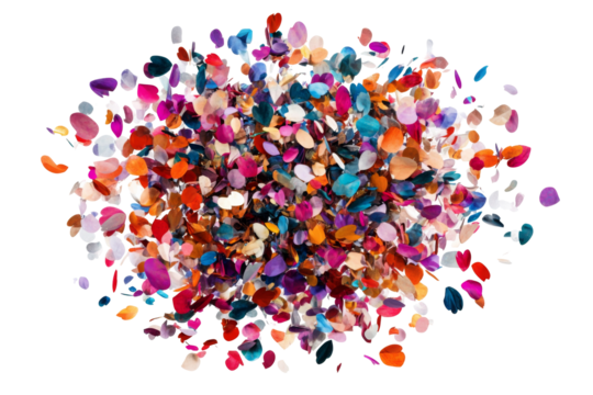 Colorful petal explosion abstract background png transparent design artistic environment vibrant viewpoint