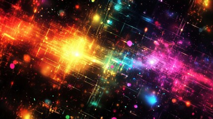 Obraz premium abstract colorful light grid