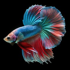 Fototapeta premium tropical fish isolated on black
