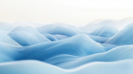 Obraz premium serene blue wave hills abstract background