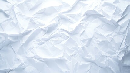 Obraz premium Crumpled White Paper Textured Background for Creative Design and Artistic Projects in High Resolution
