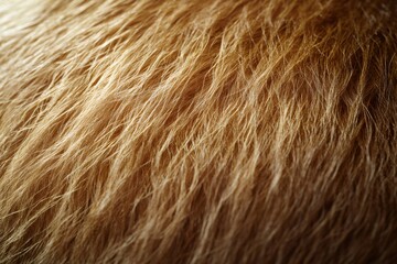 Fototapeta premium Detailed view of brown animal fur creating a soft, textured background, ideal for nature or wildlife themed projects