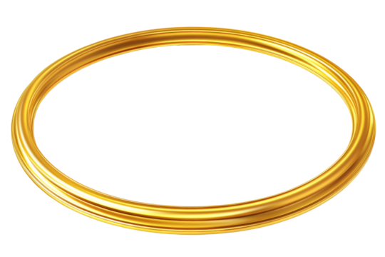 Elegant gold picture frame png transparent background digital download art environment studio view decorative concept