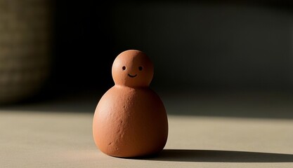 two eggs in a vase on wooden background