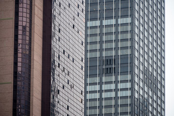 Obraz premium Building facades of different styles in New York