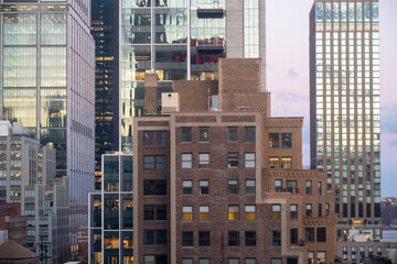 Fototapeta premium Building facades of different styles in New York