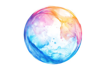 Colorful abstract water bubble studio png background transparent design artistic environment vivid concept