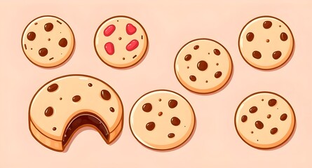 Obraz premium set of cookies