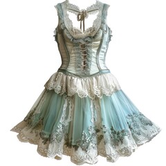 Obraz premium Elegant vintage lace corset dress