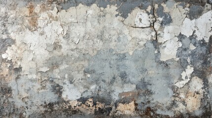 Obraz premium Weathered Wall Texture Showing Cracks and Peeling Paint