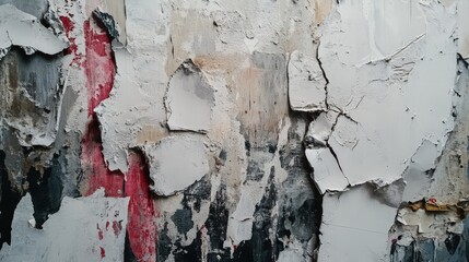 Abstract Peeling Paint Wall Texture Art