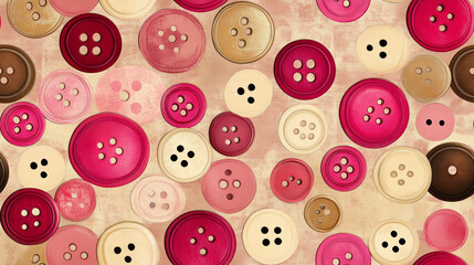 Obraz premium seamless Buttons pattern