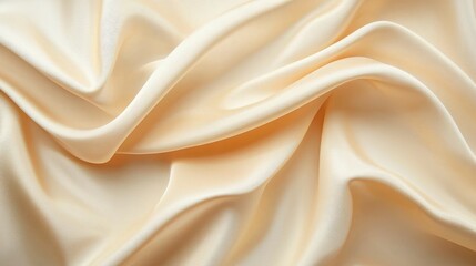 Fototapeta premium Soft silk fabric draped elegantly in natural light showcasing delicate texture and sheen during a warm afternoon