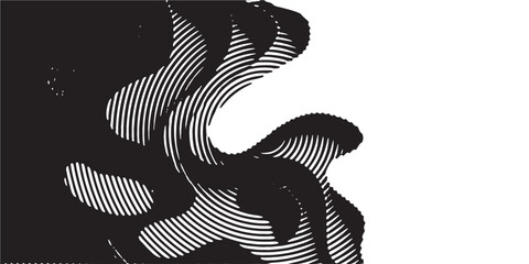 Distressed background in black and white texture with circles, spots, scratches, and lines. Abstract vector illustration.