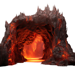 lava cave transparent background 