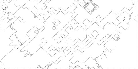 dot line drawing of capri island map.