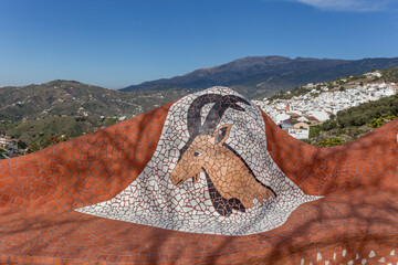 In den Gassen von Competa, Andalusien, Spanien.