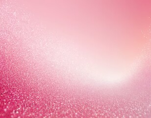 Fototapeta premium A soft pink gradient background adorned with shimmering glitter, creating a dreamy and enchanting atmosphere.