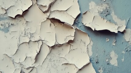 Obraz premium Cracked and Peeling Paint on a Wall Surface