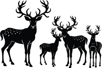 deer silhouettes