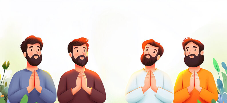 Pentecost illustration, Descent of the Holy Spirit on the Apostles, Christian faith, prayer and divine inspiration