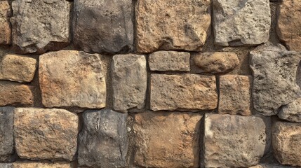 Rustic Brown Stone Wall Texture Background