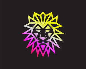 Geometric Lion Head Logo