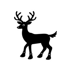 deer silhouette vector illustration