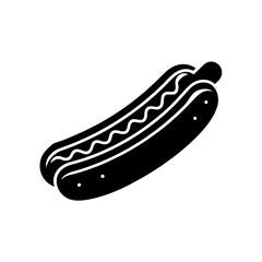 vector illustration of a hot dog
