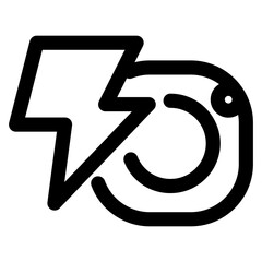 Camera flash mode icon