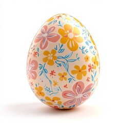 Fototapeta premium easter egg cute on white background