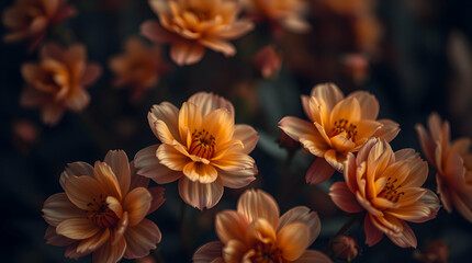 Obraz premium A close-up of blooming flowers