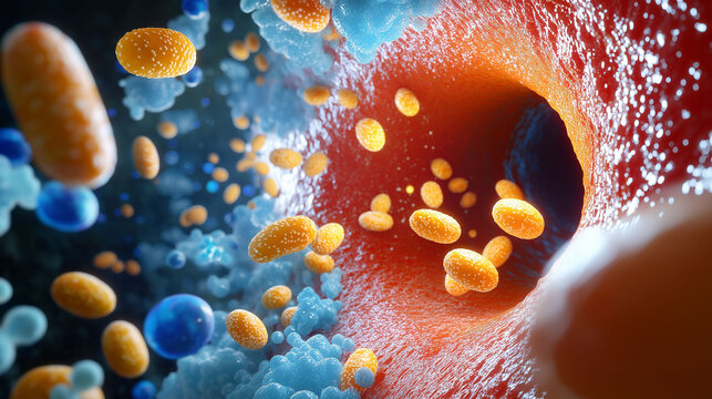 Triglyceride lipid health. Digital illustration of triglyceride molecules for scientific use.
