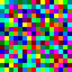 chessboard with many colors randomly distributed on a matrix of 16x16 cells for a total of 256 colored squares
