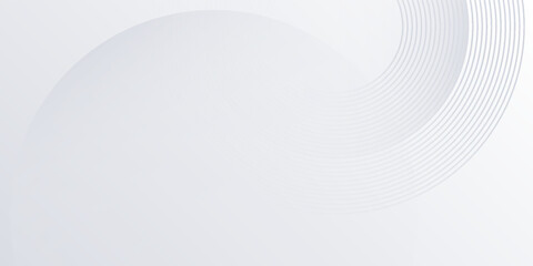 Abstract white background with white circle lines digital future design abstract