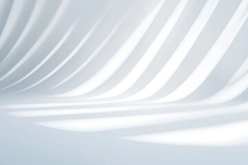 Abstract light and shadow play on a curved surface creates a serene and minimalist scene