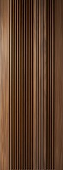 Fototapeta premium Dark Brown Wood Texture with Vertical Grooves Linear Pattern