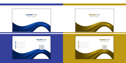 Unique & simple business card design in 2 color 