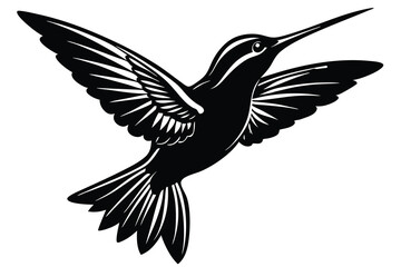 Fototapeta premium vector illustration of a flying bird