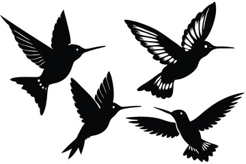 Obraz premium vector illustration of a flying bird