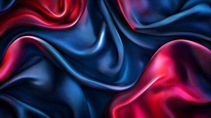 Fototapeta premium Mesmerizing Satin Fabric with Shimmering Light Reflections for Elegant Beauty Background