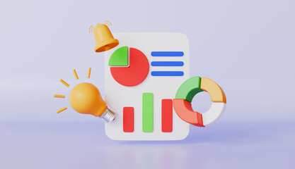 Compliance Report with notification bell icon and graph