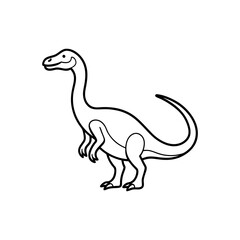 Obraz premium tyrannosaurus dinosaur vector illustration