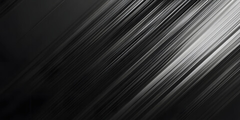 abstract geometric background in black and white. monochrome illustration. incident light. white diagonal lines on a black background