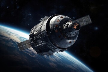 Obraz premium Space craft astronomy satellite vehicle.