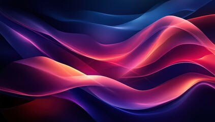 Obraz premium Colorful Waves of Light and Energy Flowing in a Dynamic Abstract Background for Artistic and Creative Designs