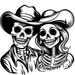 Cowgirl Skull Svg File For Sublimation , Western Skull Svg , Western Cowgirl Png , Sublimation Design , Digital Download